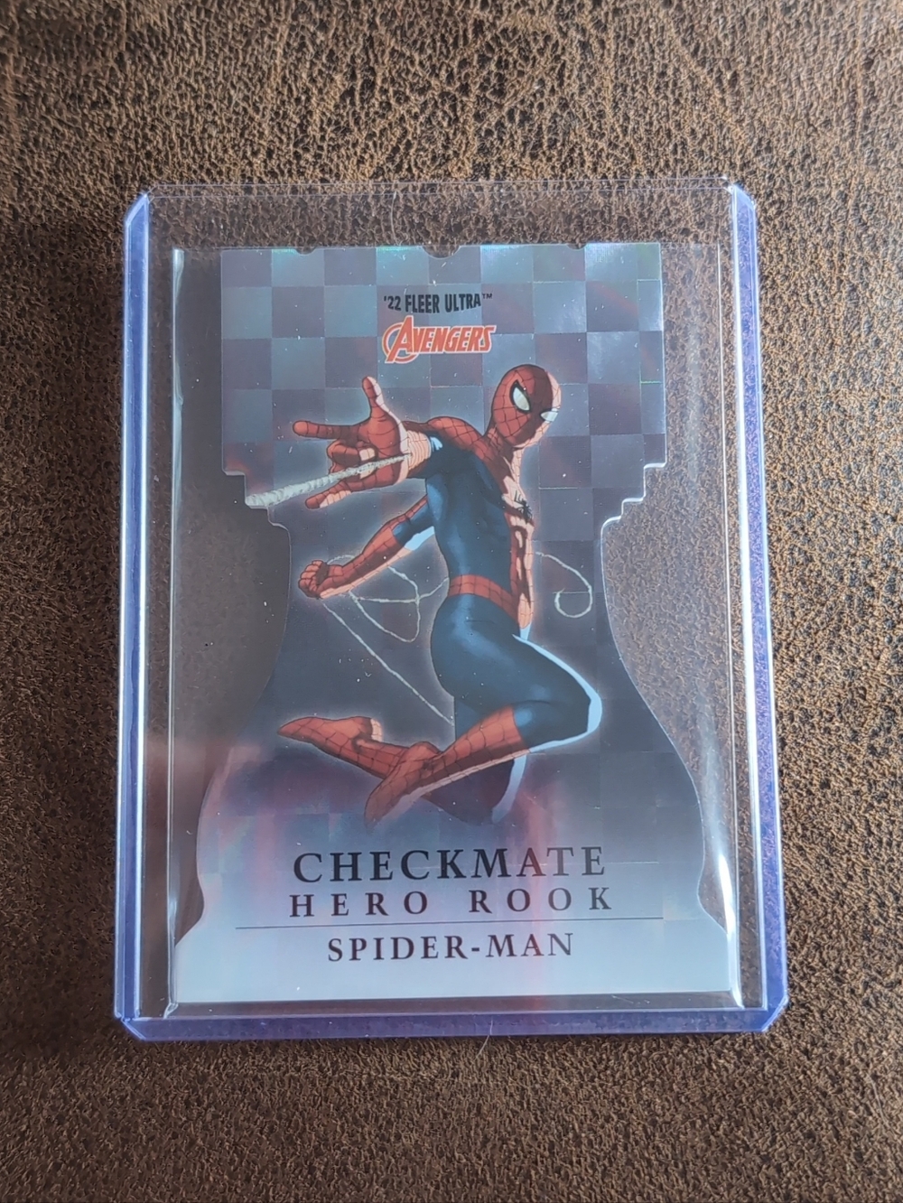 🍁2022 Fleer Ultra Marvel Avengers Checkmate Spider-Man Card
